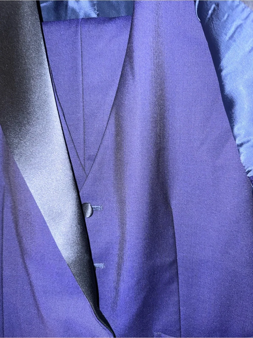 CARUSO Full Canvas Blue Wool-Mohair Tuxedo MANON 42R (Eu 52) Made In Italy Suit